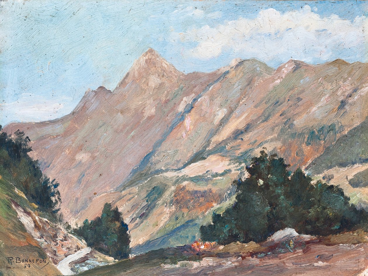 Berglandschaft in den Pyrenäen von Raymond Bonnefon