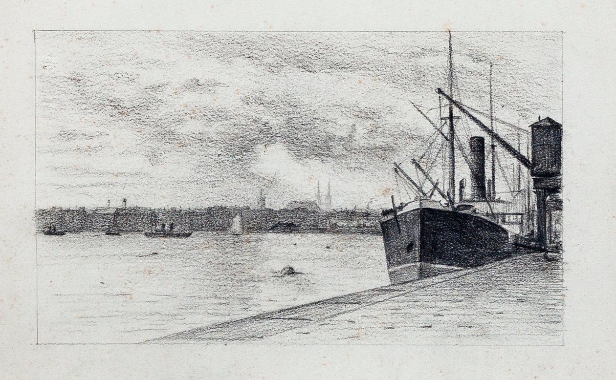 Hafen von Bordeaux von Raymond Bonnefon