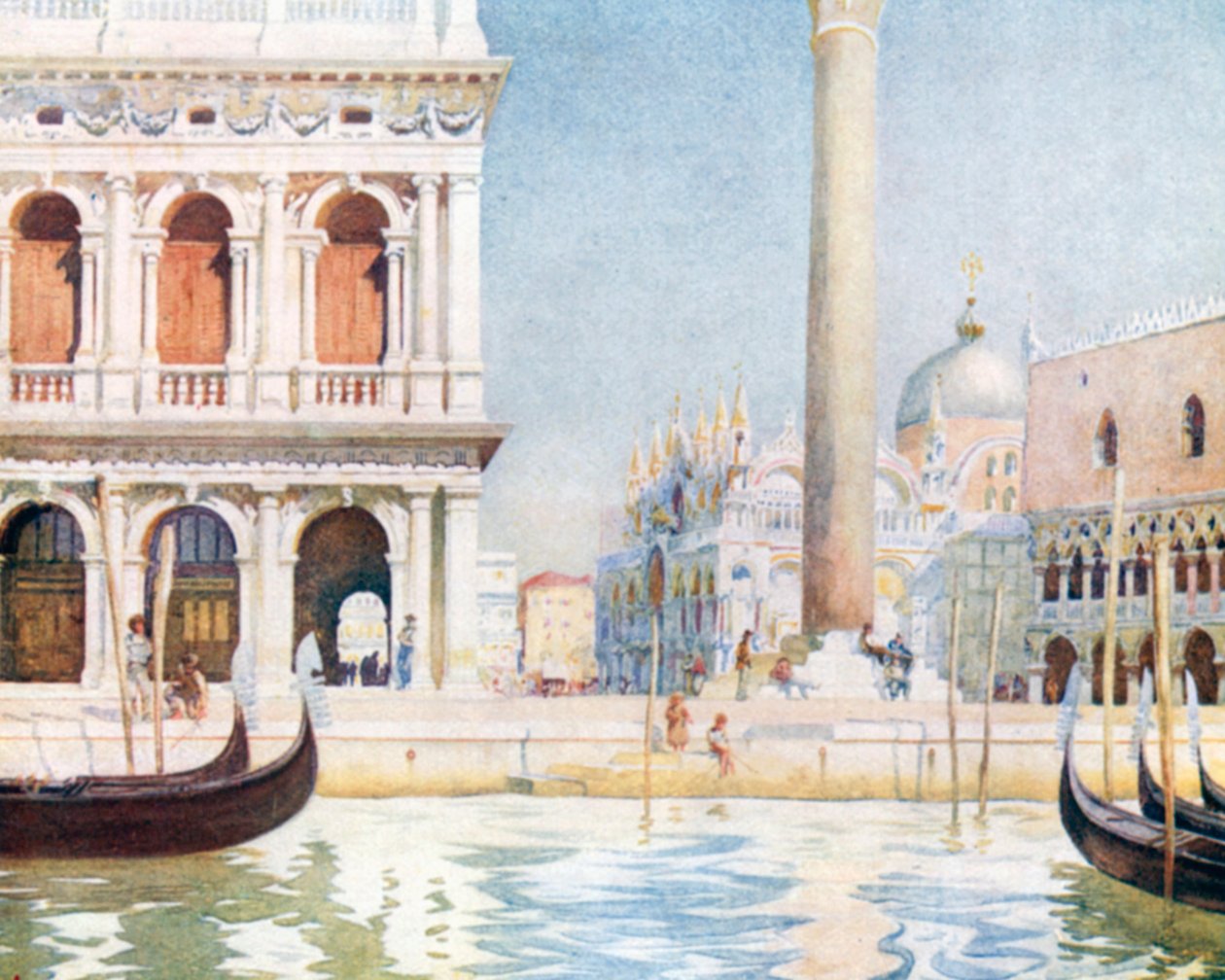 Die Bibliothek, Piazzetta von Reginald Barratt