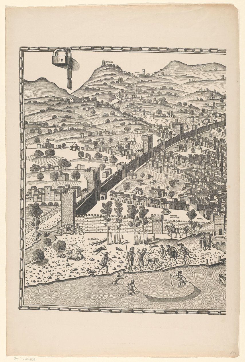 Ansicht von Florenz (linker Teil) von Reichsdruckerei