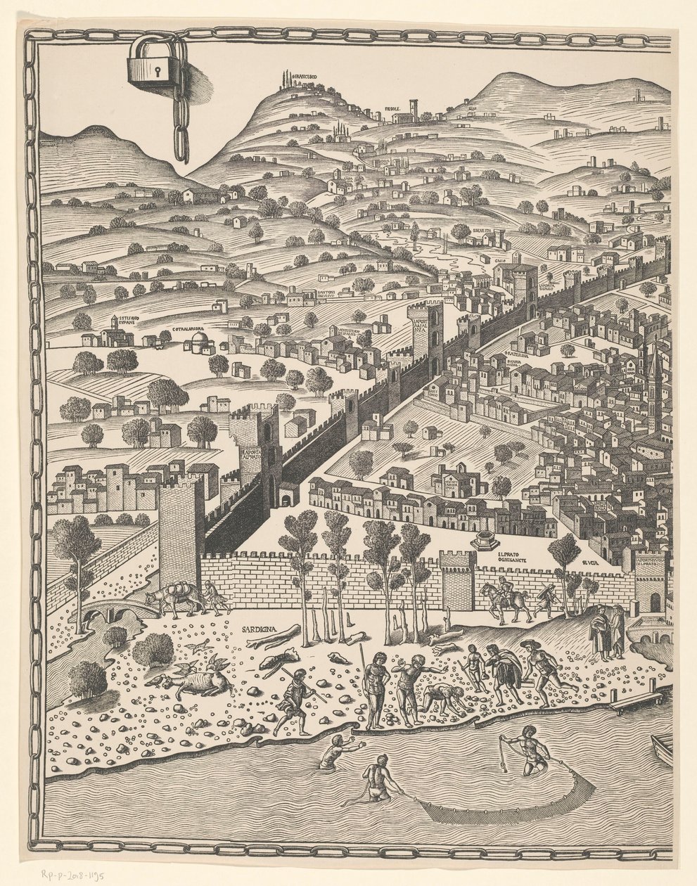 Ansicht von Florenz (linker Teil) von Reichsdruckerei