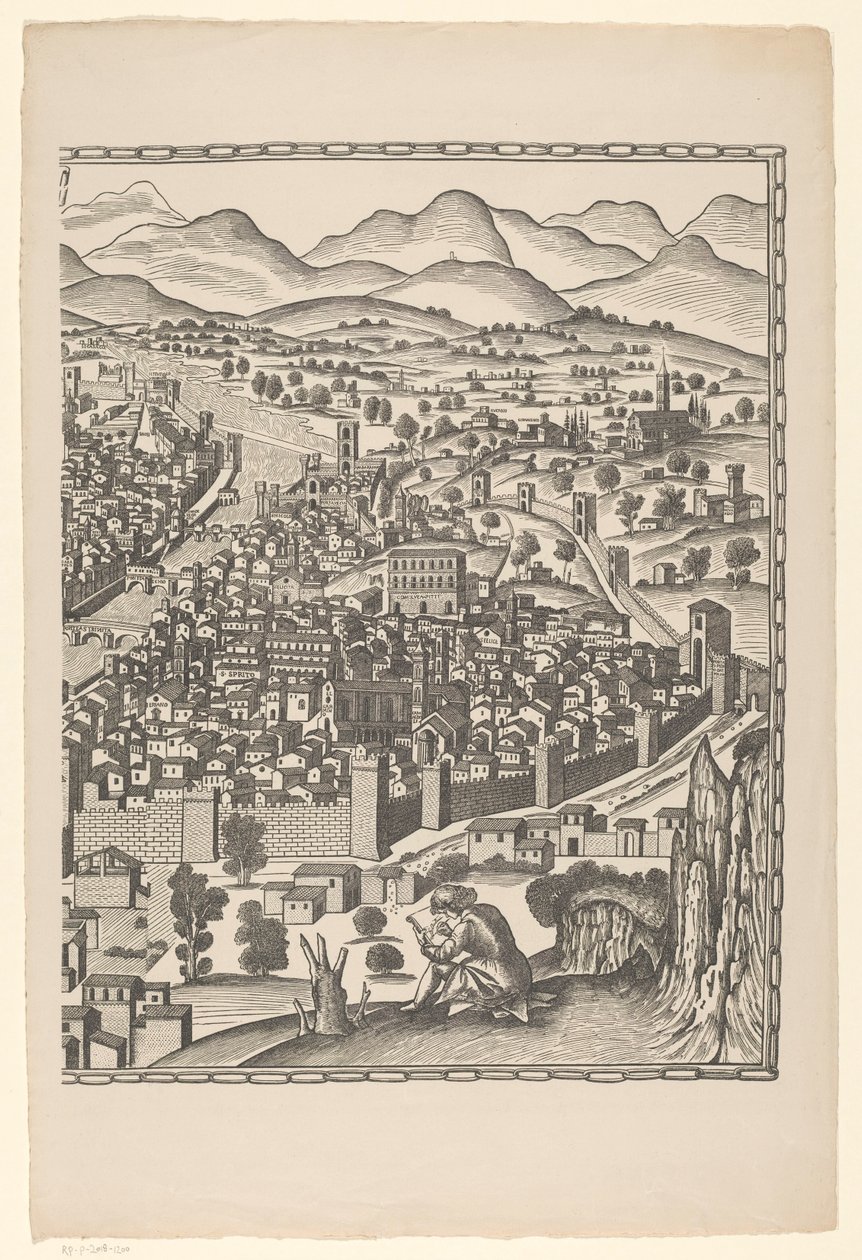 Ansicht von Florenz (rechter Teil) von Reichsdruckerei