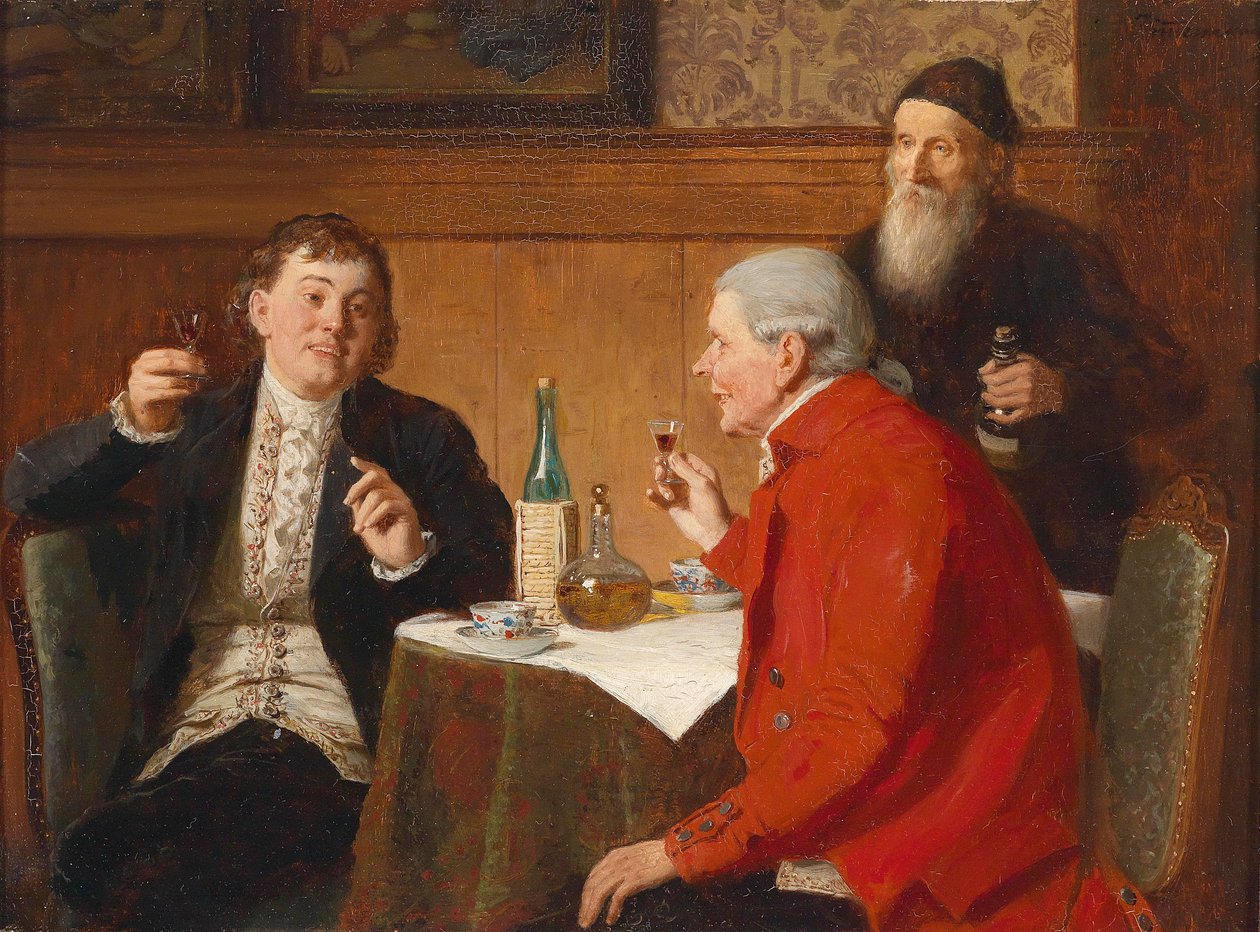 Ein guter Tropfen, Signaturreste rechts oben Zimmermann von Reinhard Sebastian Zimmermann