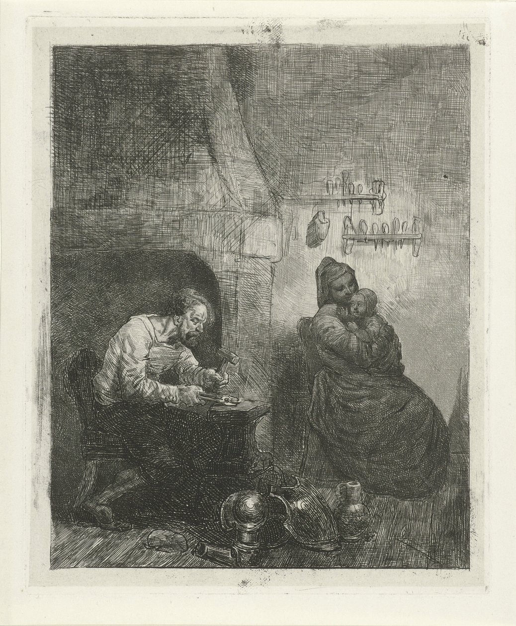 Waffenschmied bei der Arbeit von Reinier Craeyvanger