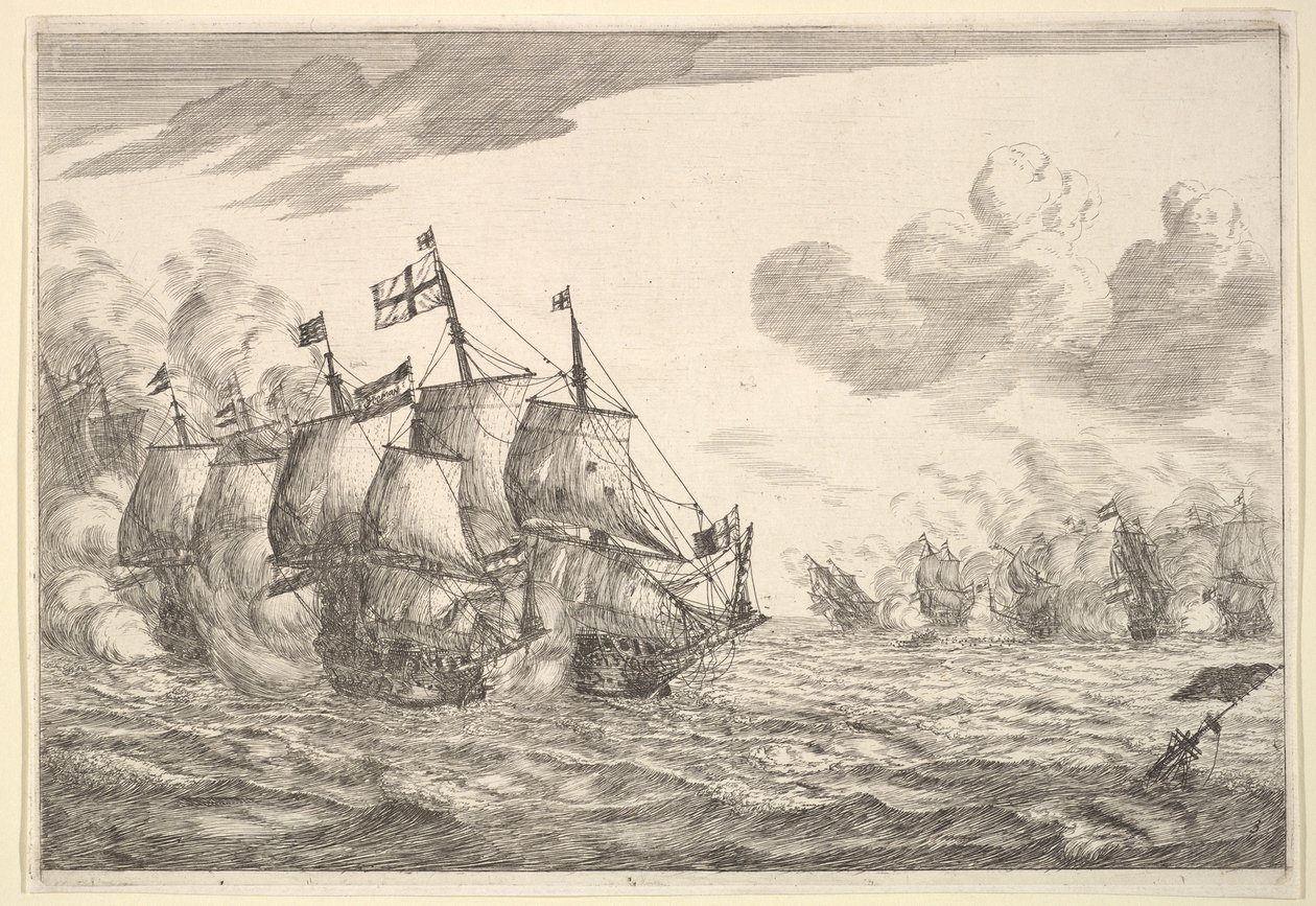Seeschlacht, 17. Jahrhundert von Reinier Zeeman