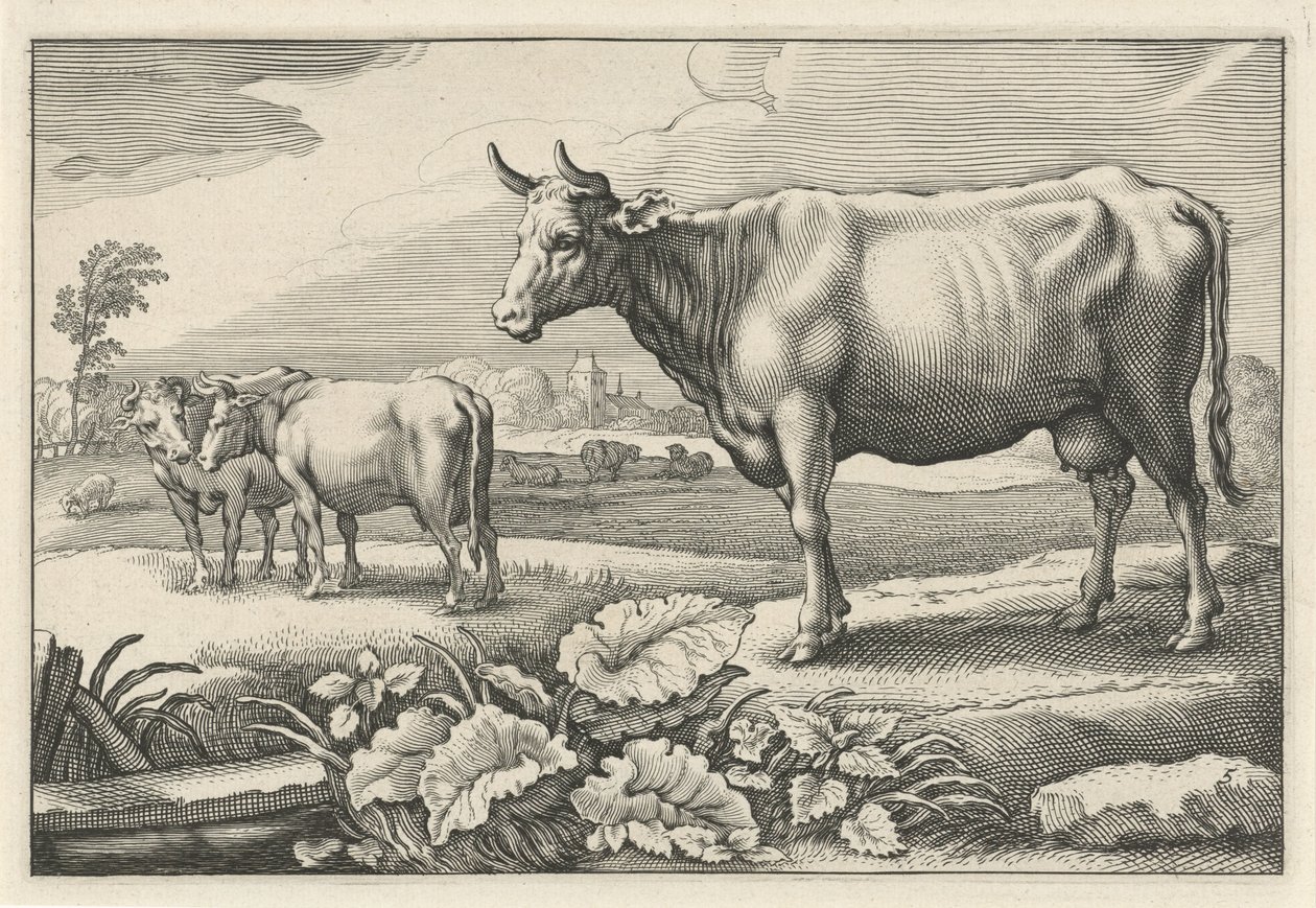 Weide mit Kühen von Reinier van Persijn
