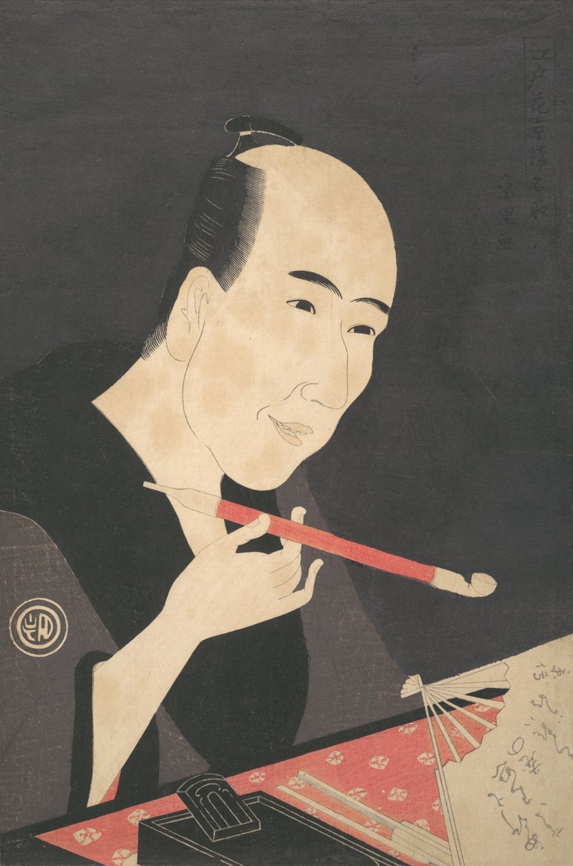 Der Schriftsteller Santo Kyoden alias Kitao Masanobu, ca. 1795 von Rekisentei Eiri