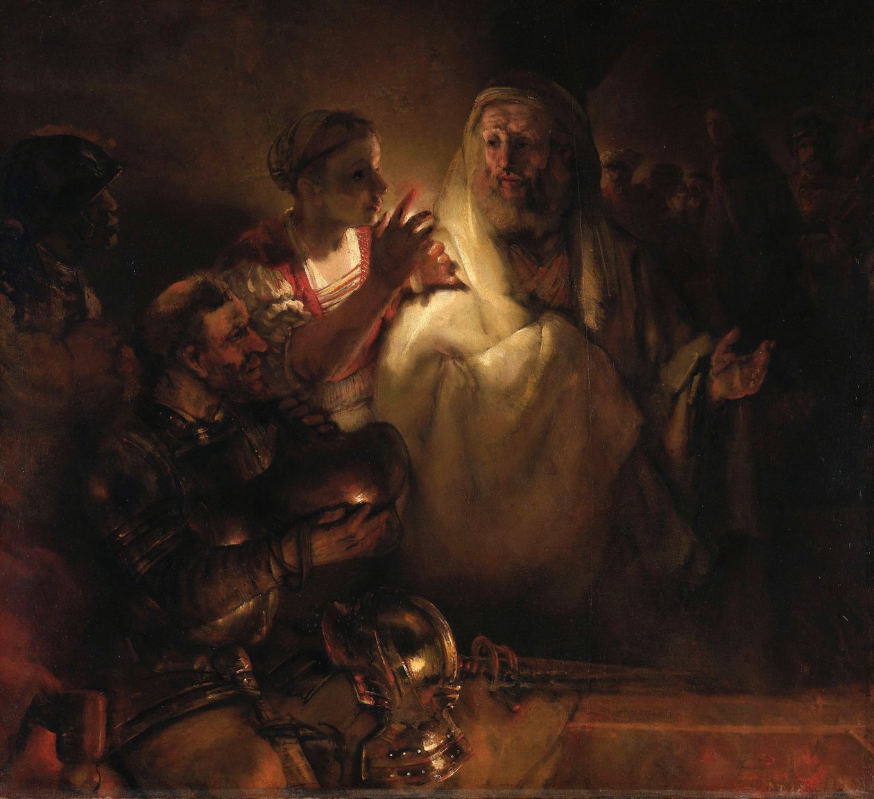 Die Verleugnung des Petrus von Rembrandt van Rijn