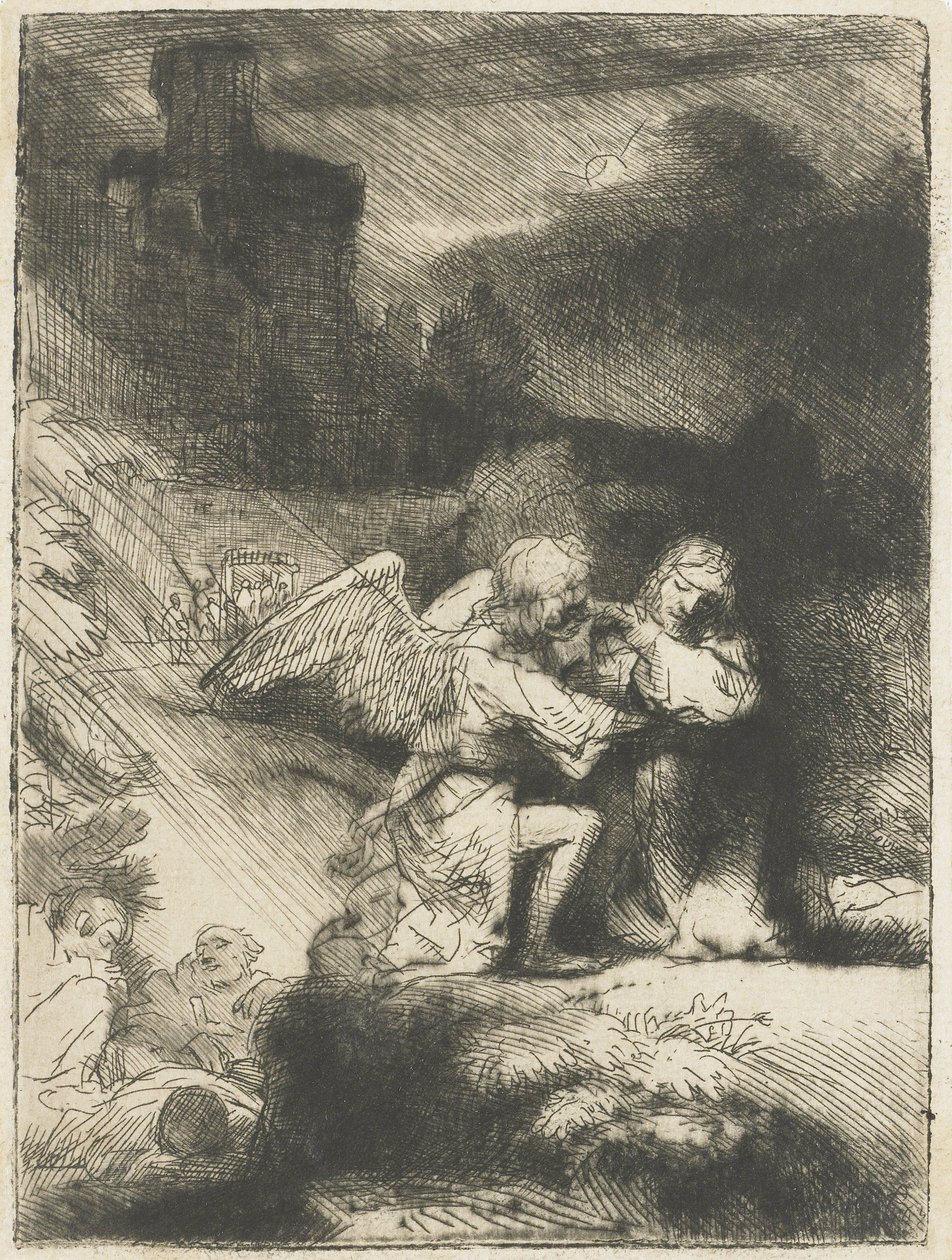 Die Agonie im Garten, 1655-59 von Rembrandt van Rijn