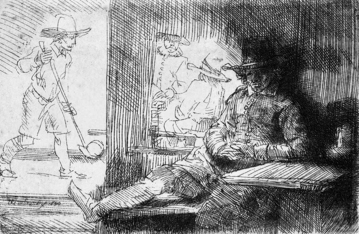 Kolf-Spiel, 1654 von Rembrandt van Rijn