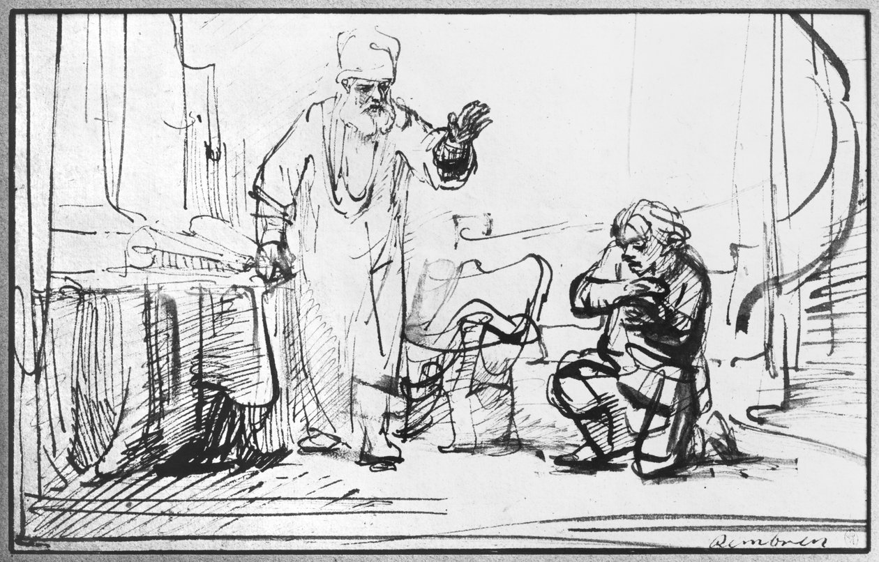 Gleichnis vom unbarmherzigen Gläubiger von Rembrandt van Rijn