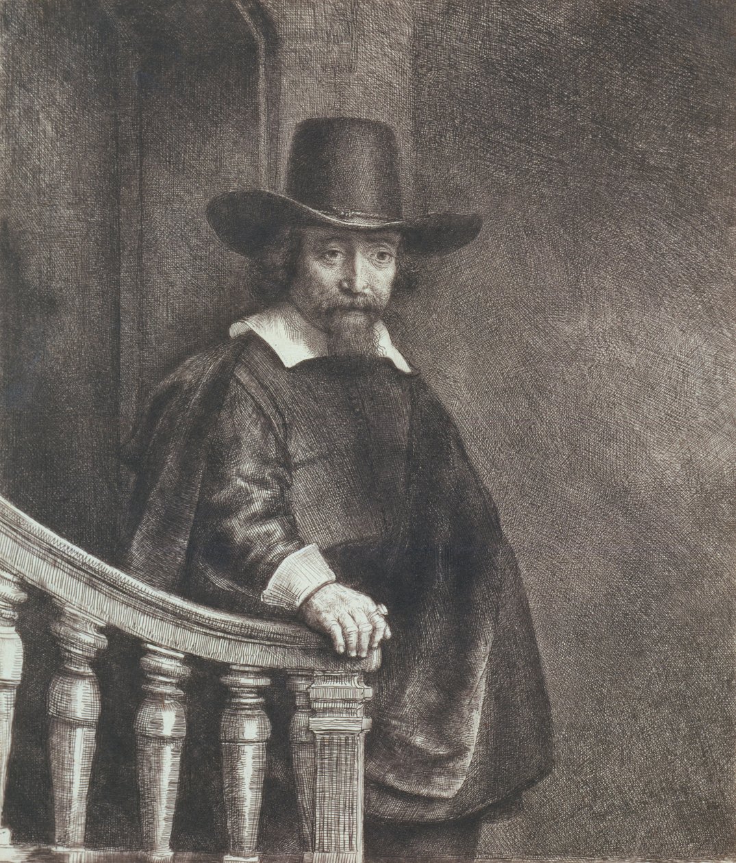 Porträt von Ephraim Bueno, Arzt von Rembrandt van Rijn