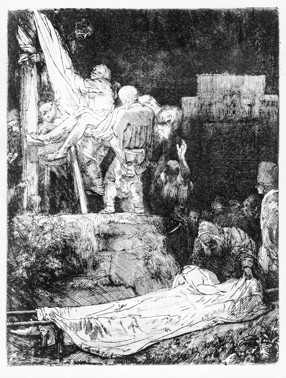 Die Kreuzabnahme, 1654 von Rembrandt van Rijn
