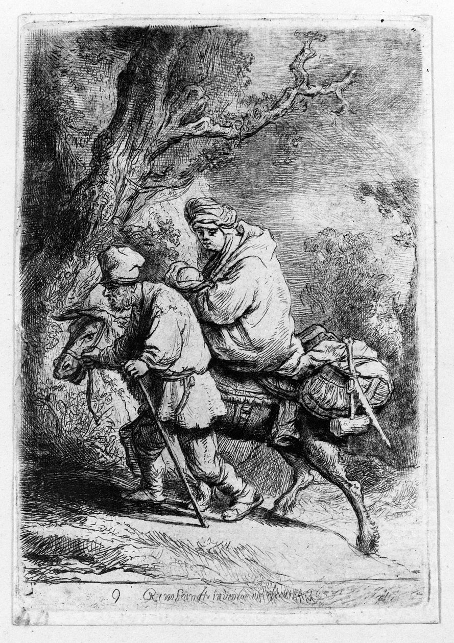 Die Flucht nach Ägypten, 1633 von Rembrandt van Rijn
