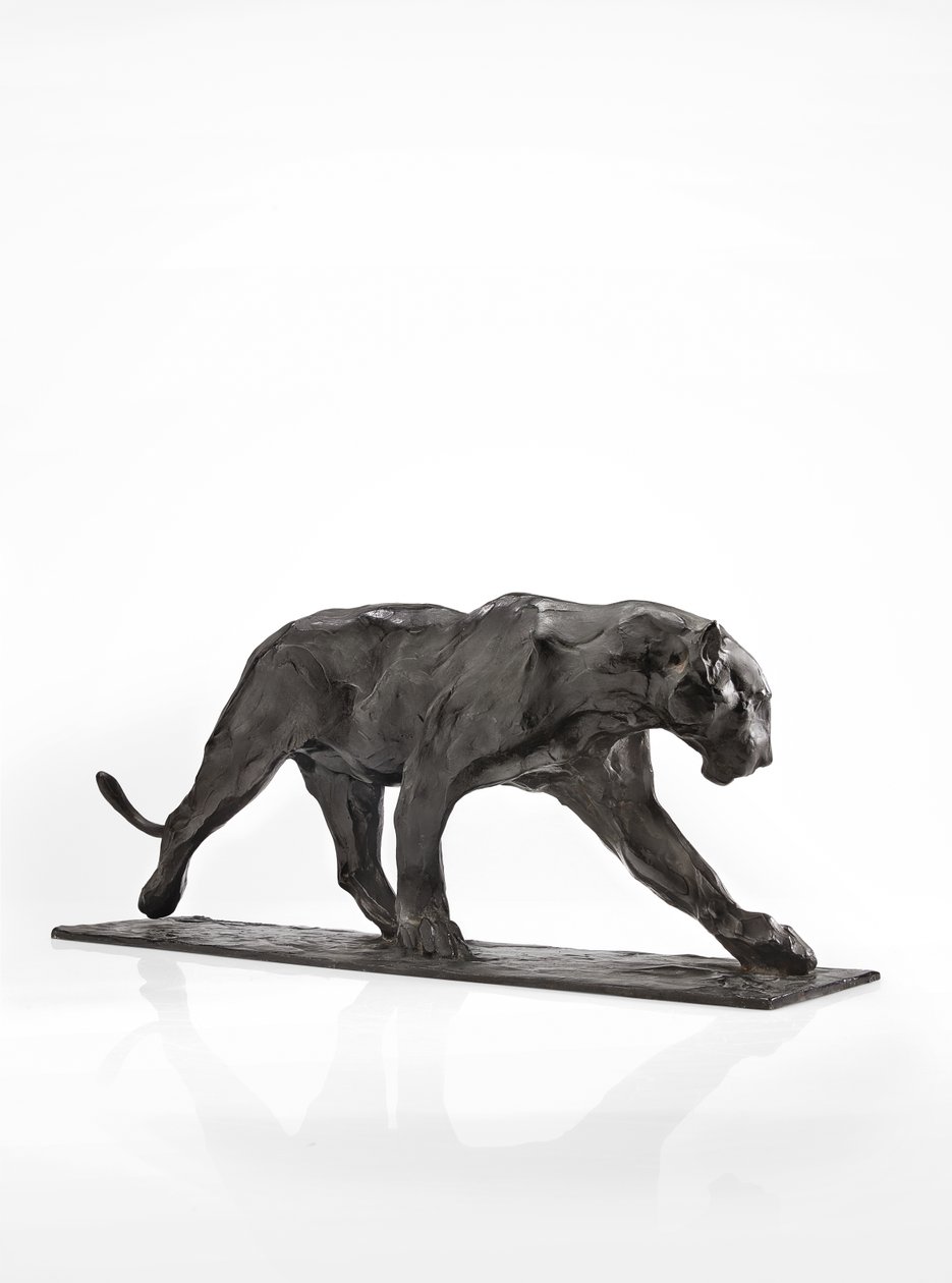 Panther im Gehen, Hinterbein erhoben von Rembrandt Bugatti