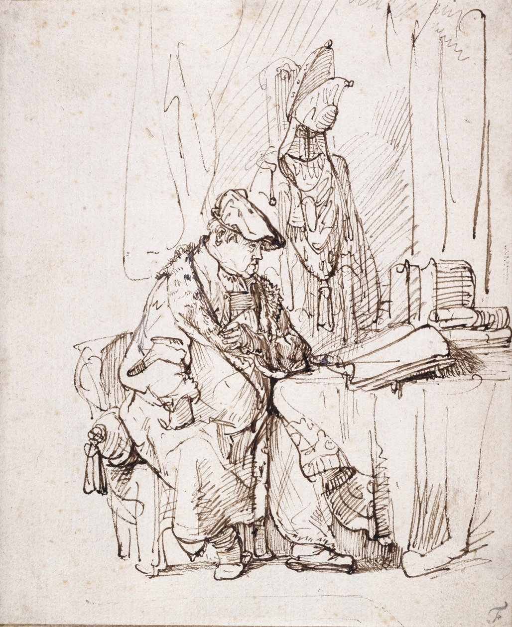 Ein Schauspieler in seiner Garderobe von Rembrandt Harmensz. van Rijn