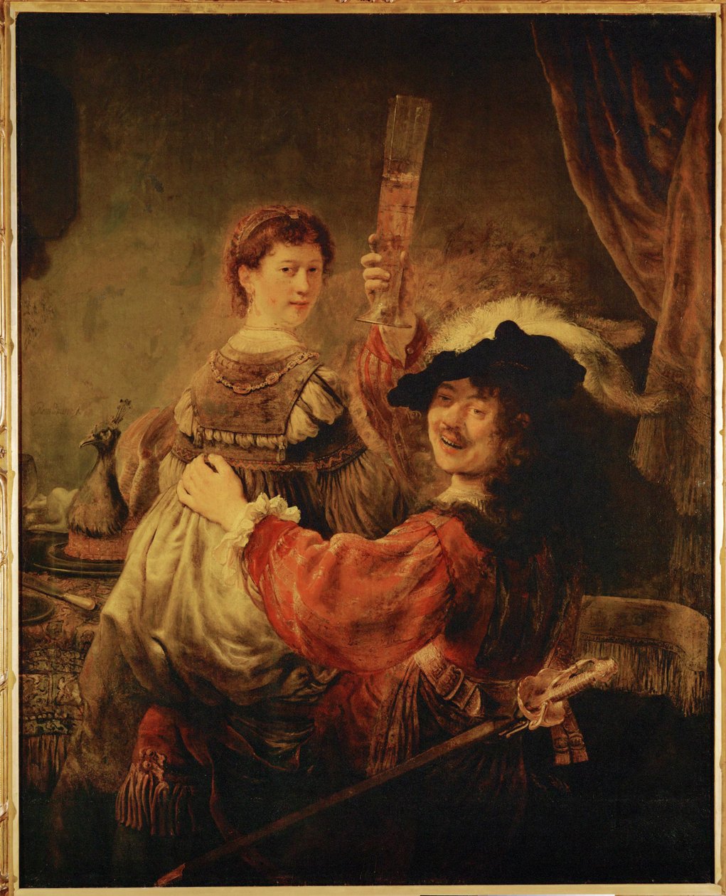 Rembrandt und Saskia im Gleichnis vom verlorenen Sohn von Rembrandt Harmensz. van Rijn