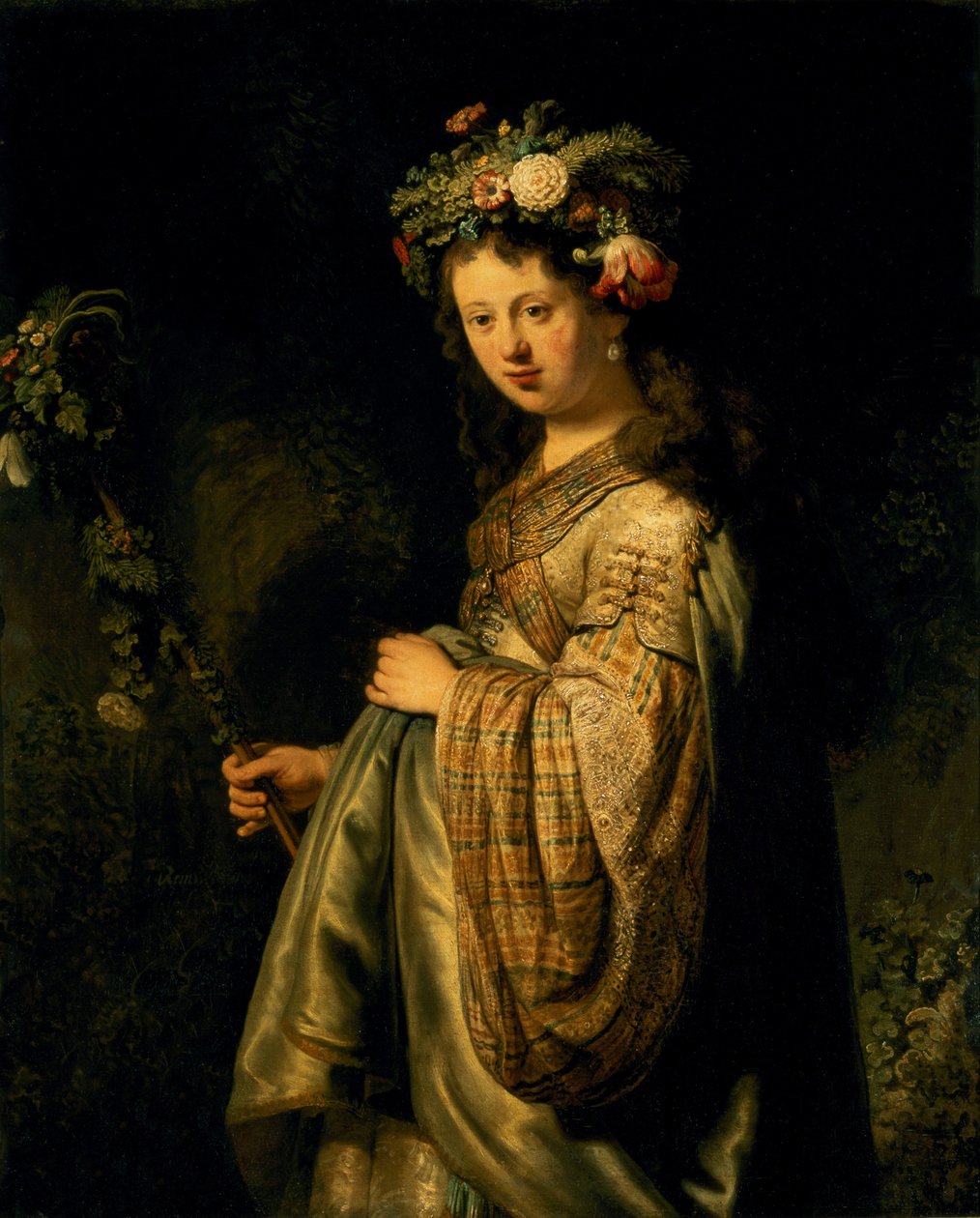 Saskia als Flora von Rembrandt van Rijn