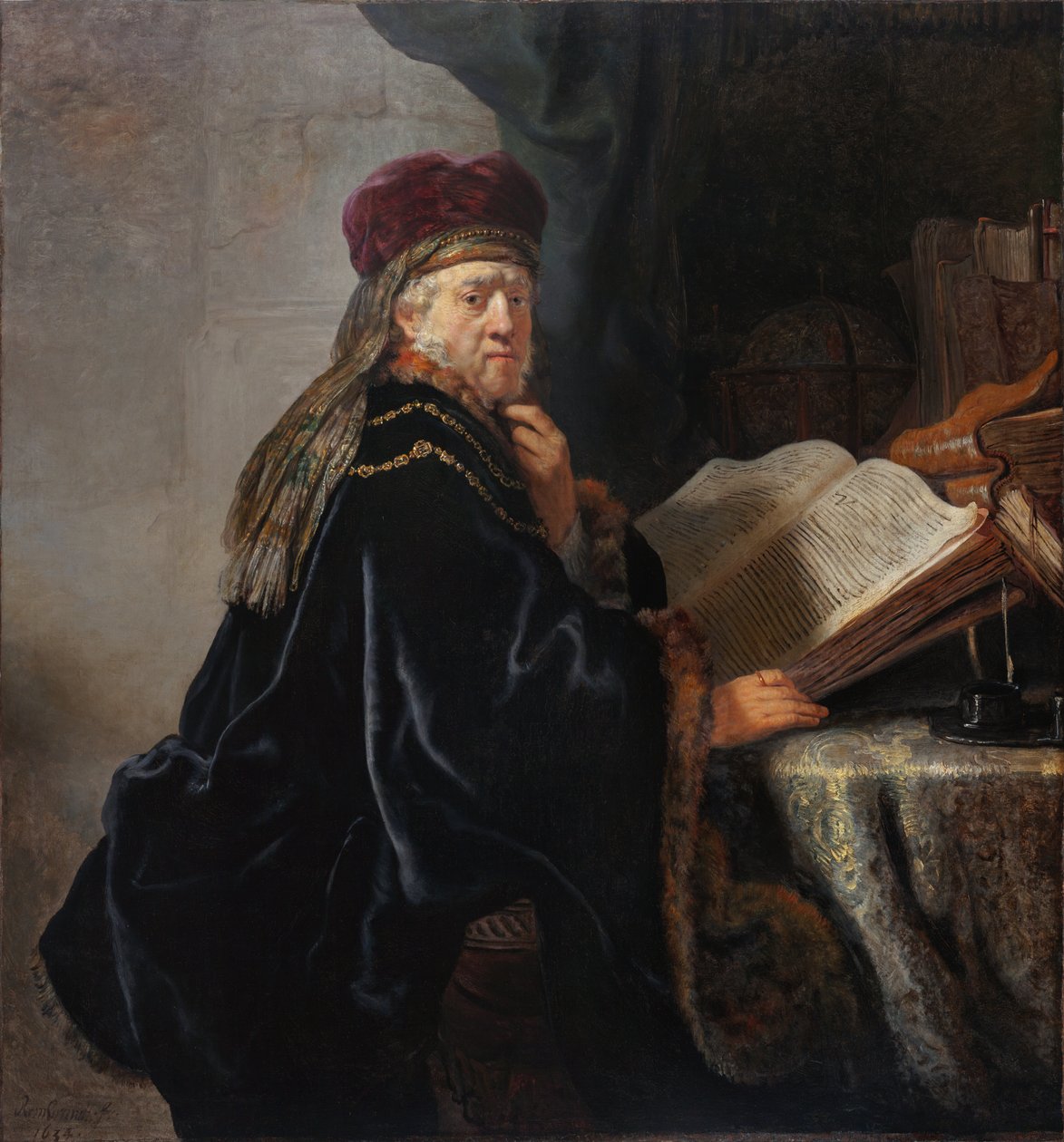 Gelehrter in seinem Arbeitszimmer von Rembrandt van Rijn