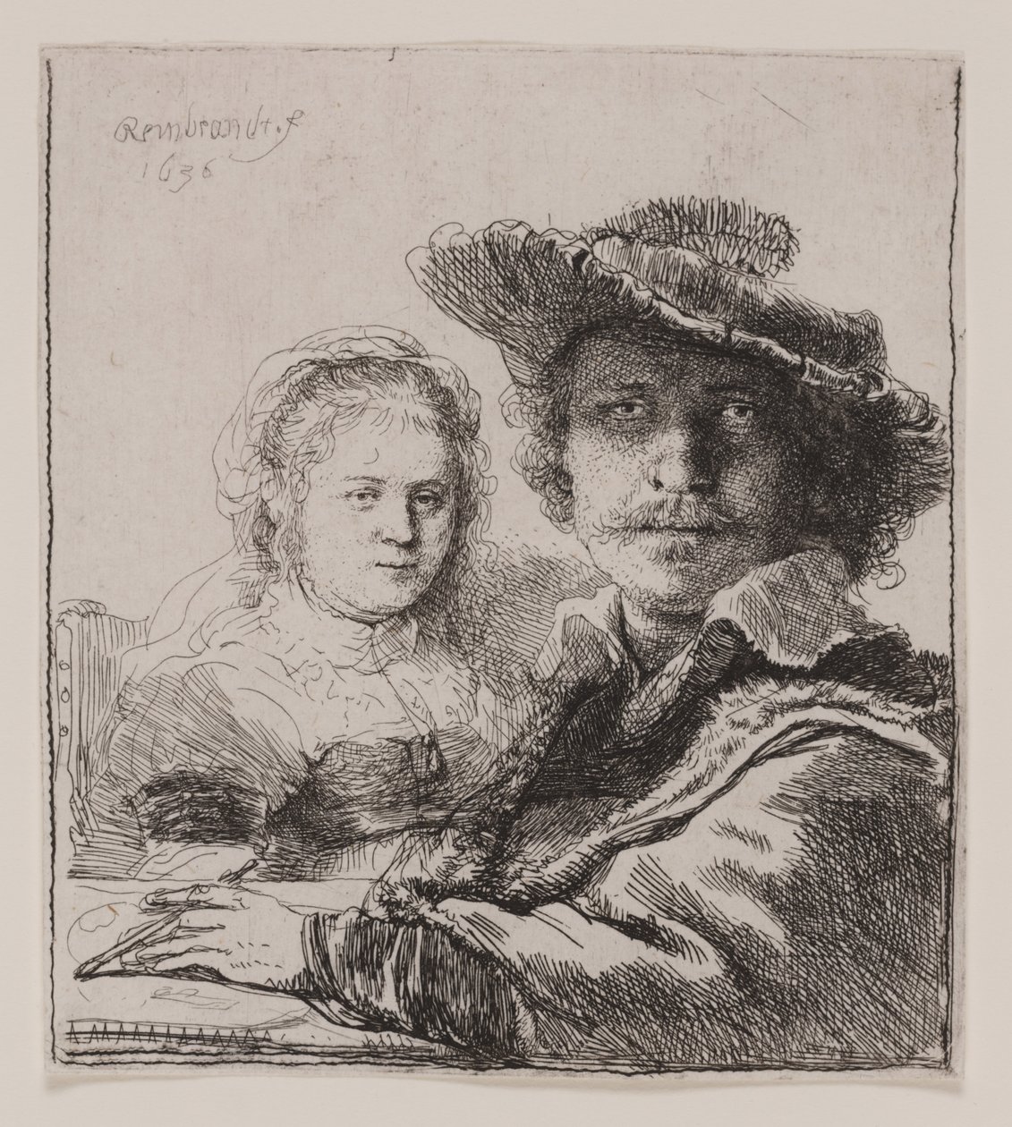 Selbstporträt mit Saskia von Rembrandt van Rijn