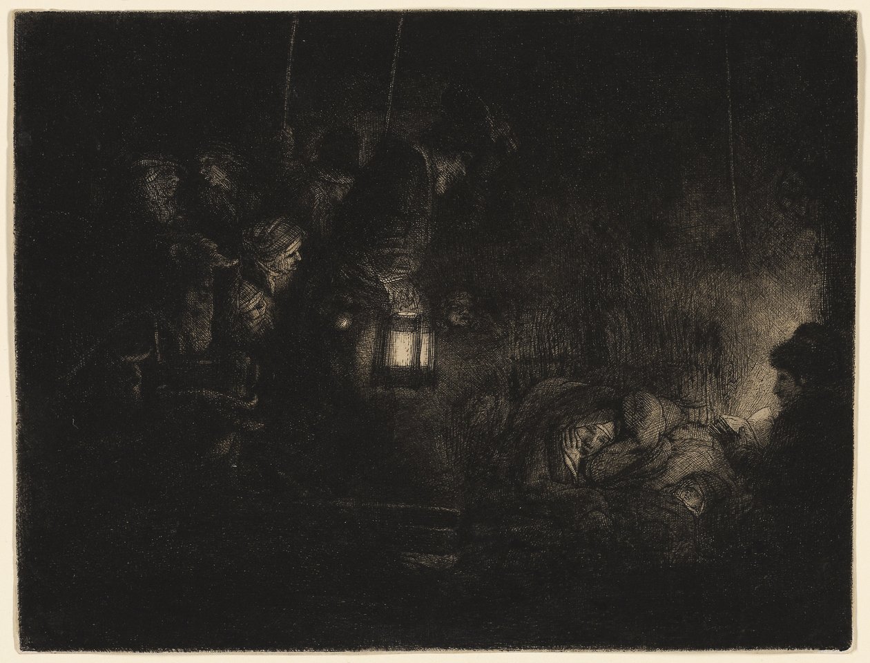 Die Anbetung der Hirten: Ein Nachtstück, ca. 1657 von Rembrandt Harmensz. van Rijn