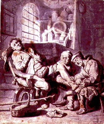 Der verstauchte Fuß von Rembrandt Harmensz. van Rijn