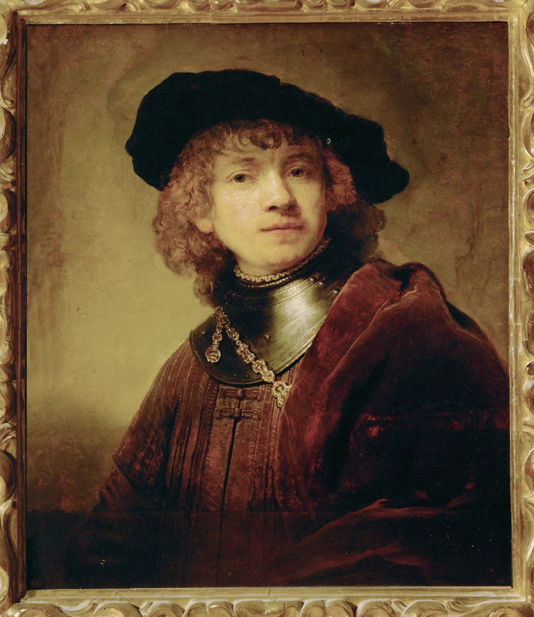 Jugendliches Selbstporträt von Rembrandt Harmensz. van Rijn