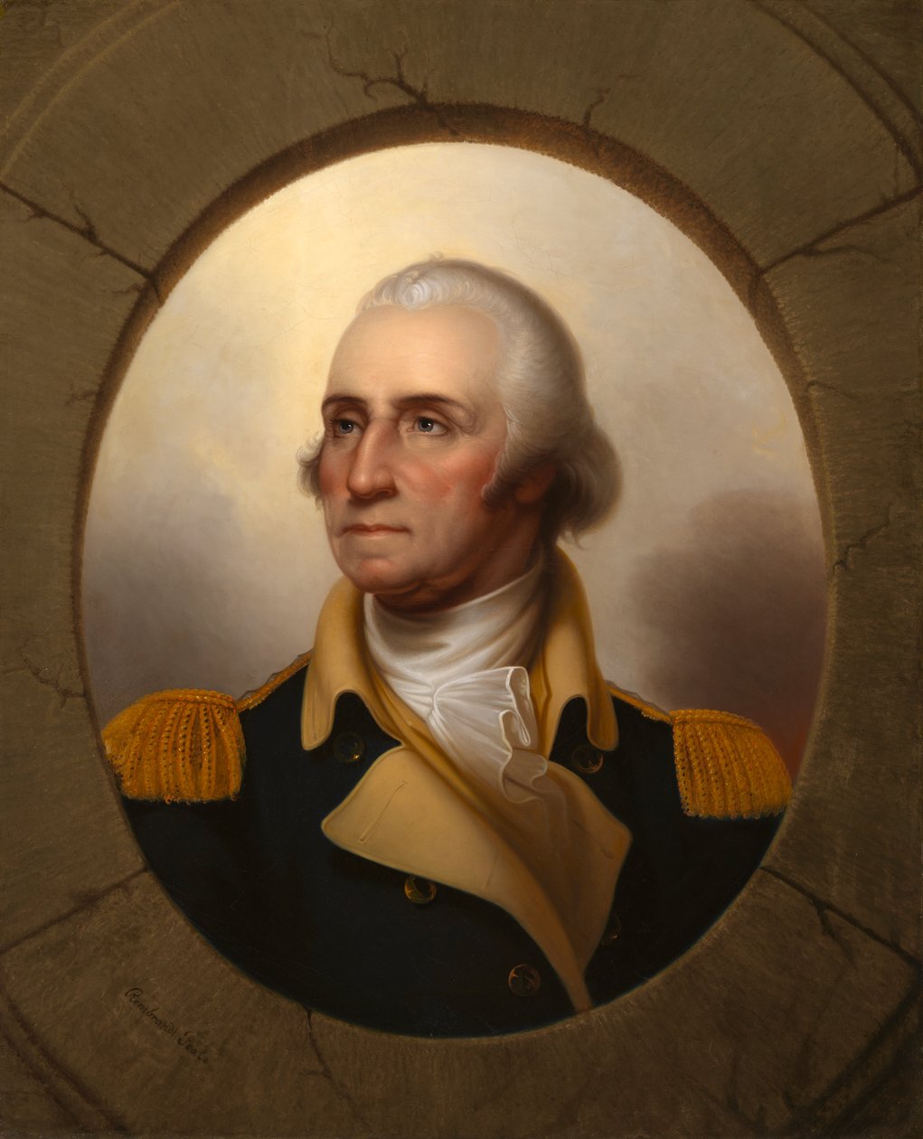 George Washington Bullauge Typ, ca. 1853 von Rembrandt Peale
