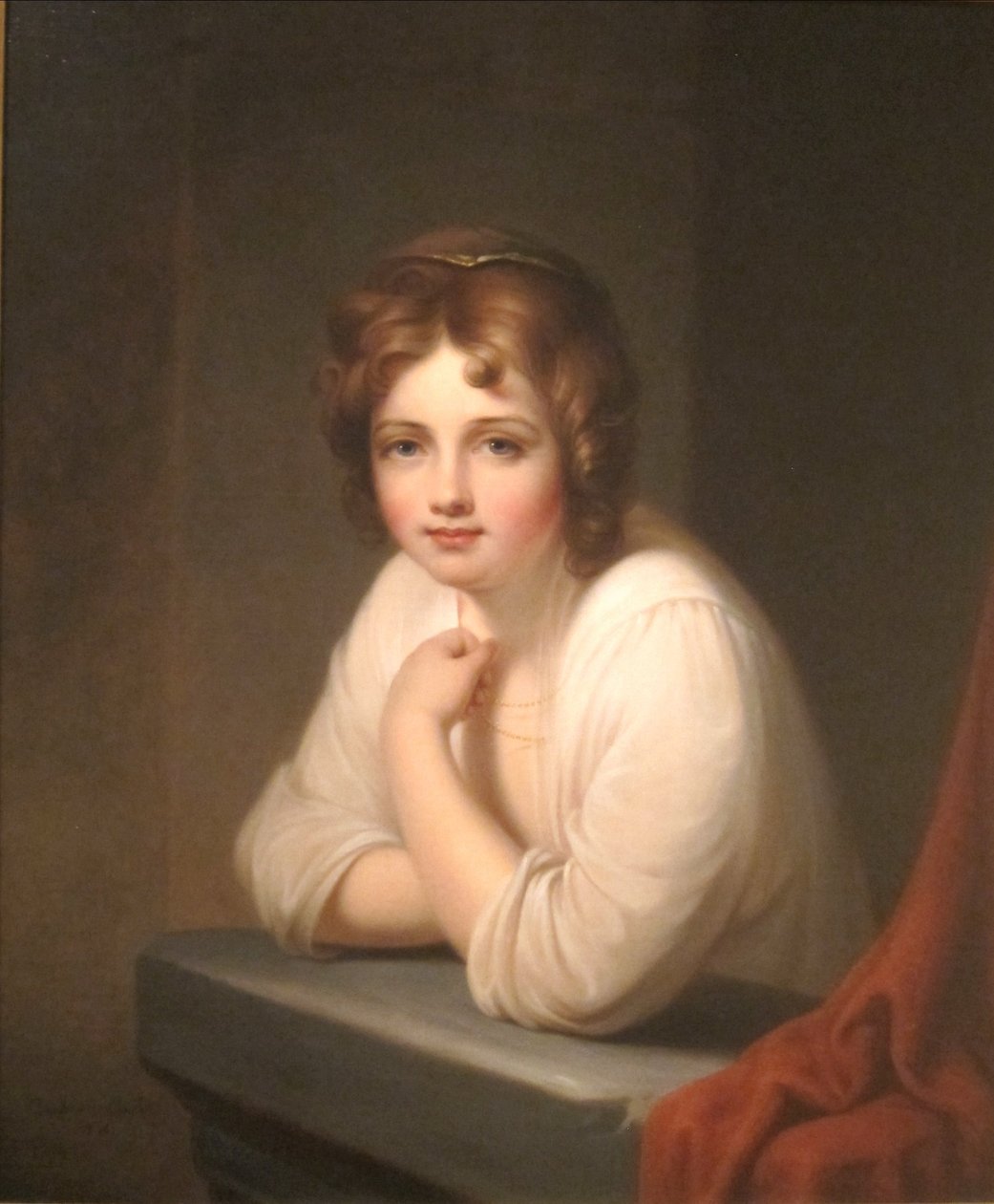 Mädchen am Fenster (Rosalba Peale) von Rembrandt Peale