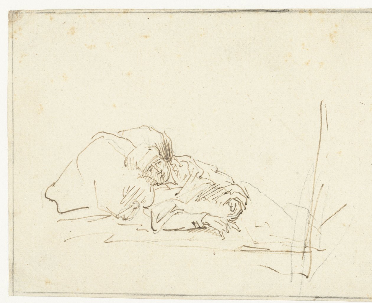Saskia krank im Bett von Rembrandt van Rijn (copy after)