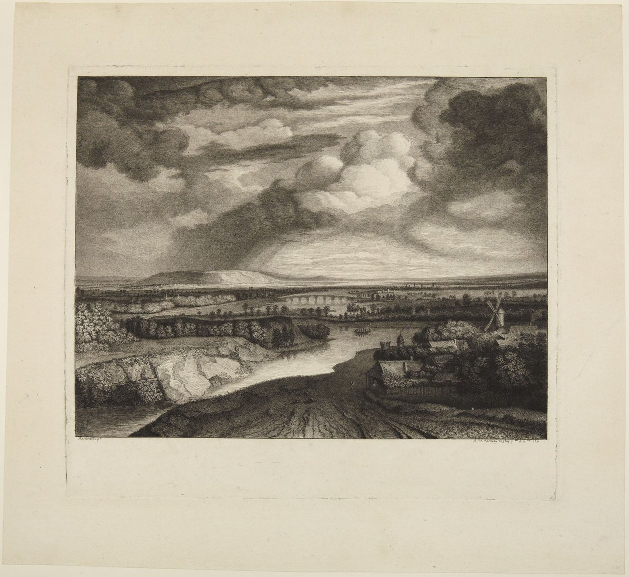 "---- Orage" nach Rembrandt von Rembrandt van Rijn