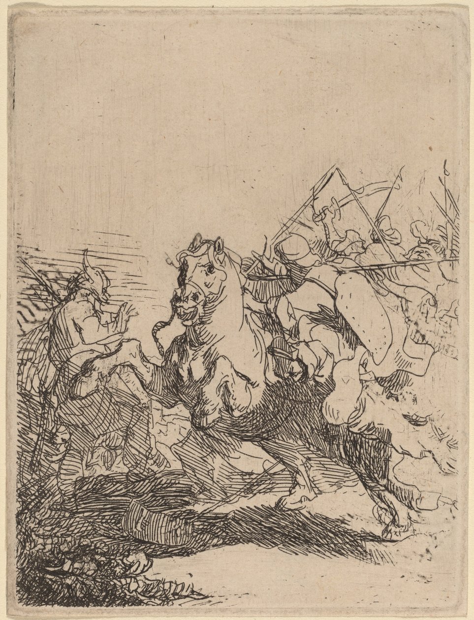 Ein Kavalleriekampf von Rembrandt van Rijn