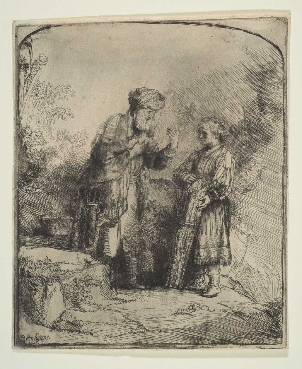 Abraham und Isaak, 1645 von Rembrandt van Rijn
