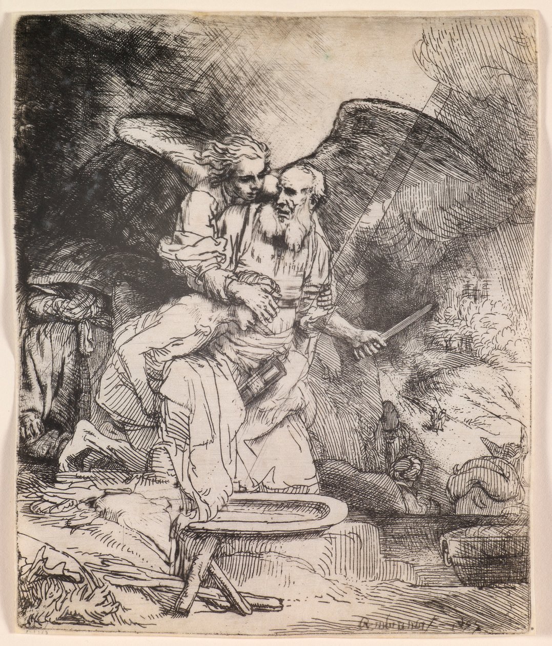 Abrahams Opfer von Rembrandt van Rijn