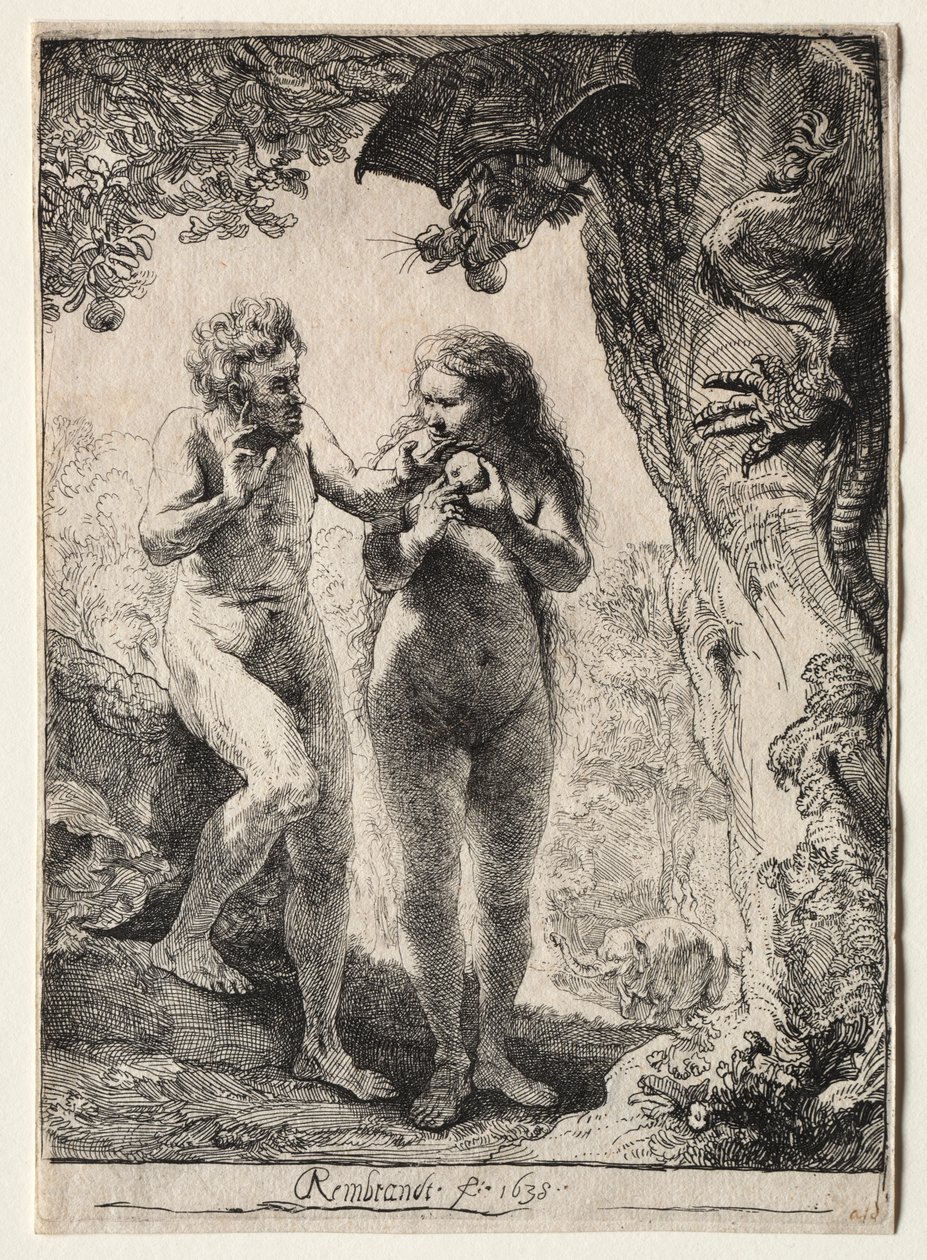 Adam und Eva von Rembrandt van Rijn