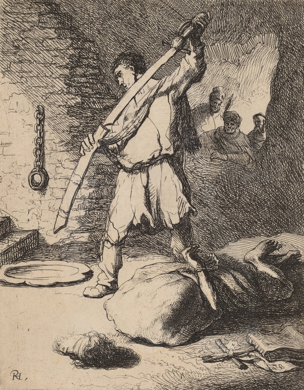 Die Enthauptung Johannes des Täufers, ca. 1627 von Rembrandt van Rijn