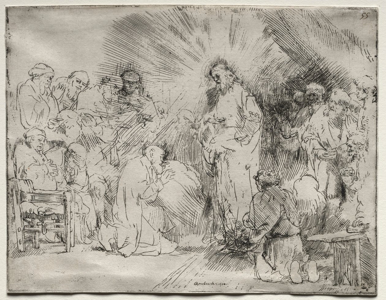 Christus erscheint den Aposteln, 1656 von Rembrandt van Rijn