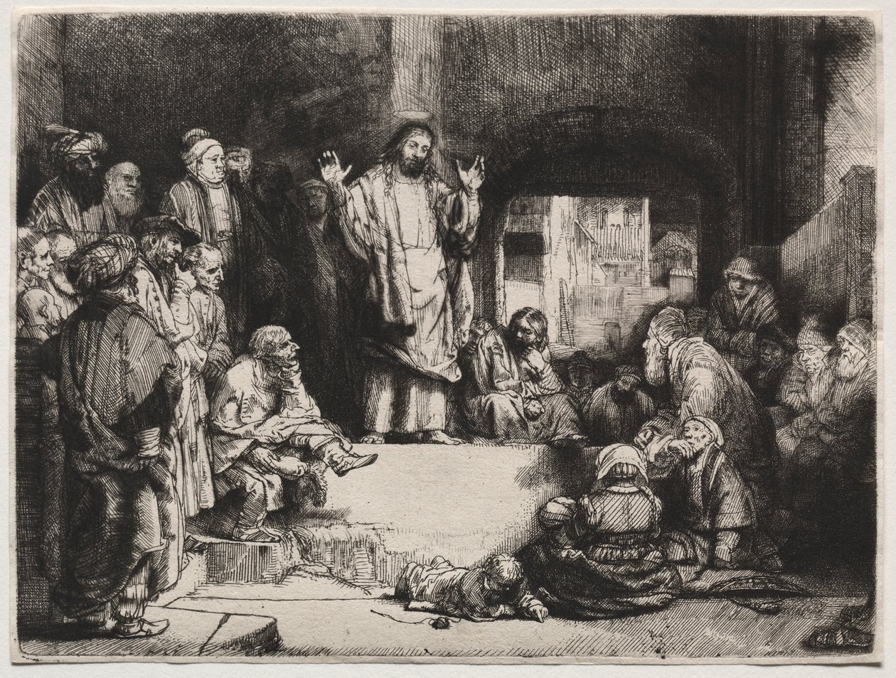 Christus predigt La Petite Tombe, ca. 1657 von Rembrandt van Rijn