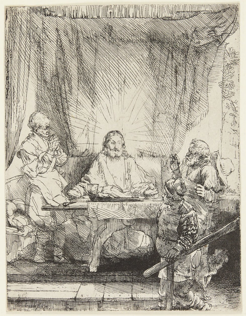 Christus in Emmaus von Rembrandt van Rijn