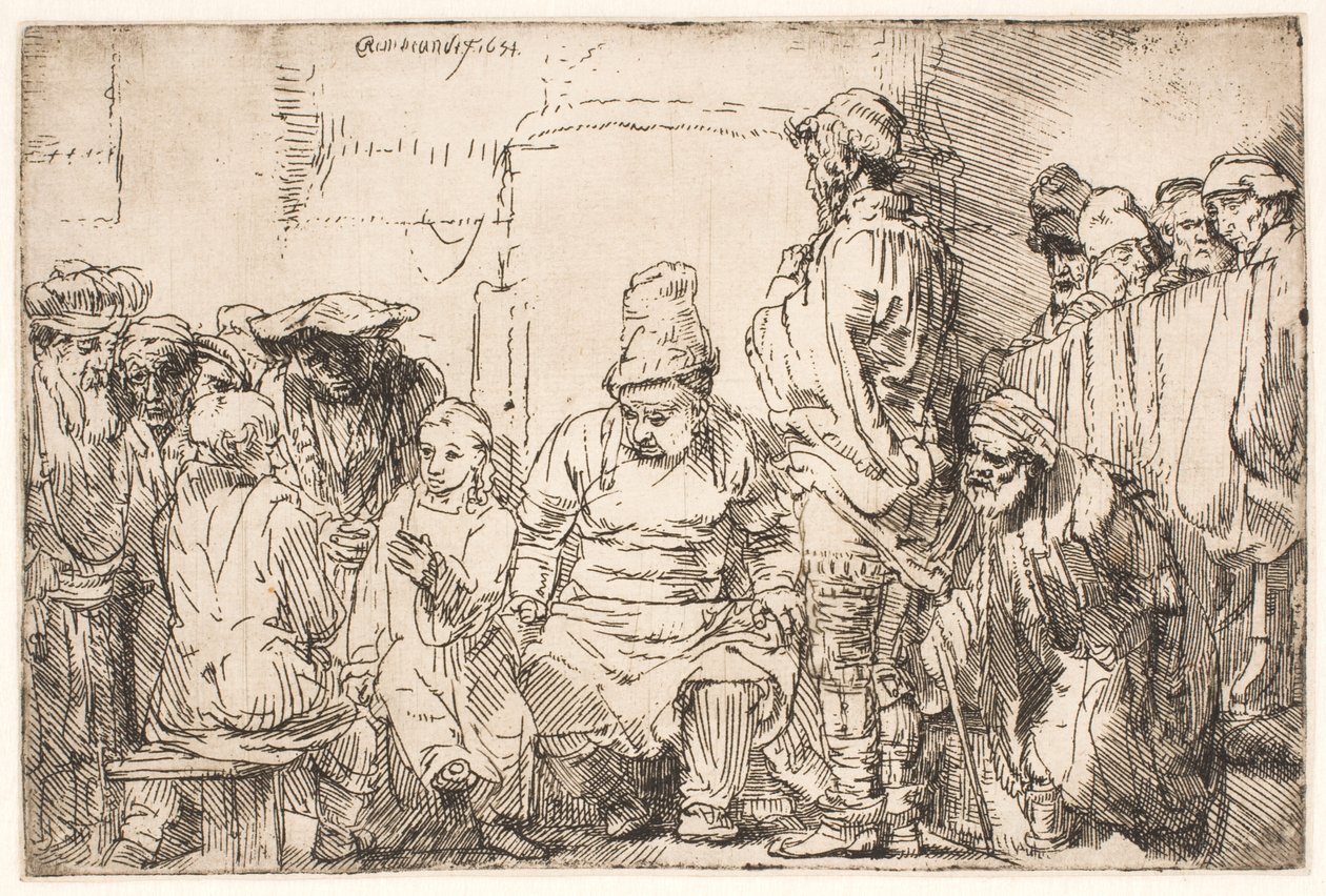 Christus sitzt und disputiert mit den Gelehrten von Rembrandt van Rijn