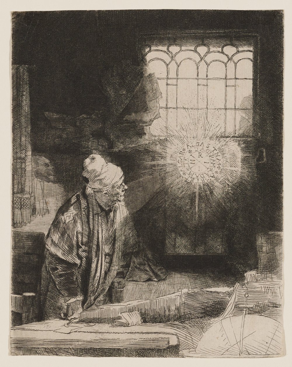 Faust (Der Gelehrte in seinem Studierzimmer) von Rembrandt van Rijn