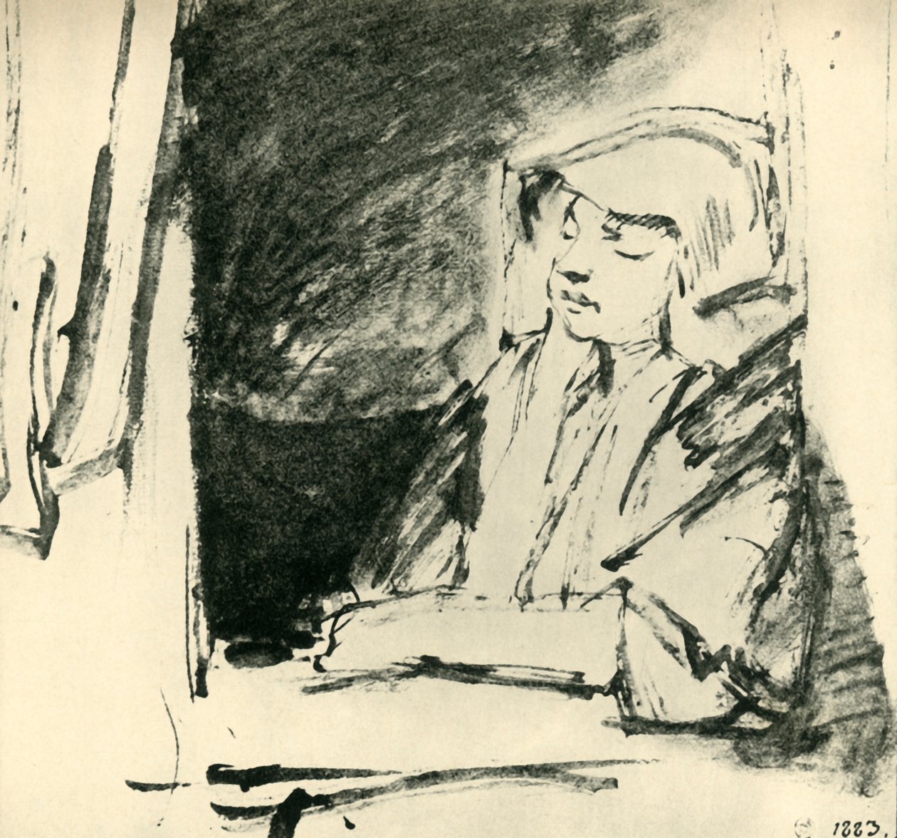 Mädchen schläft am Fenster, um 1655 von Rembrandt van Rijn