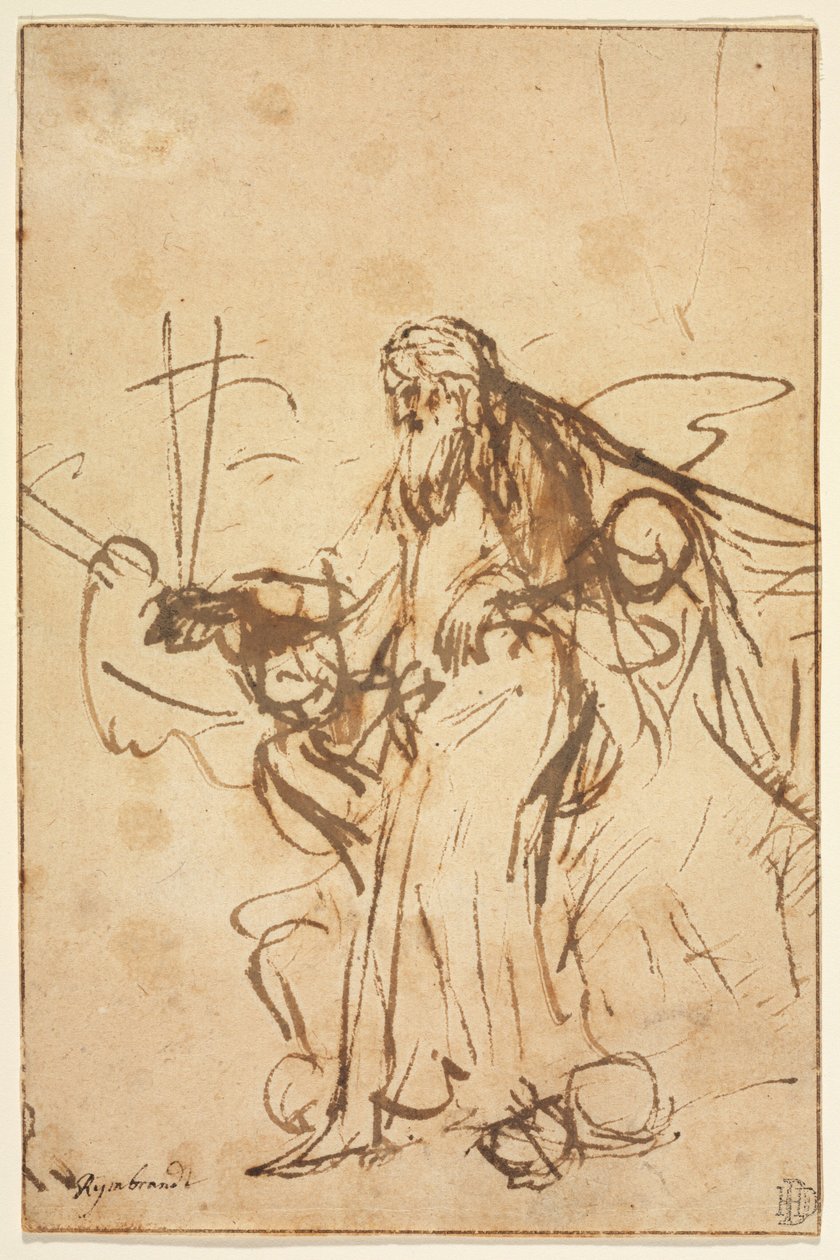 Gottvater von Engeln unterstützt von Rembrandt van Rijn