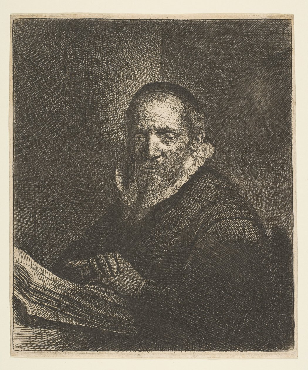 Jan Cornelis Sylvius, 1633 von Rembrandt van Rijn