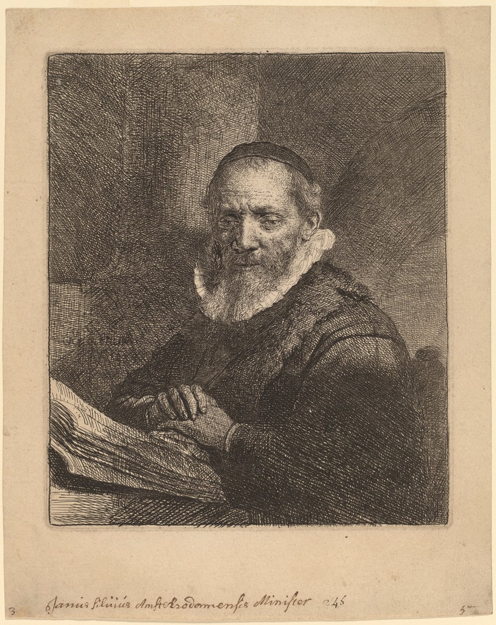 Jan Cornelisz. Sylvius von Rembrandt van Rijn