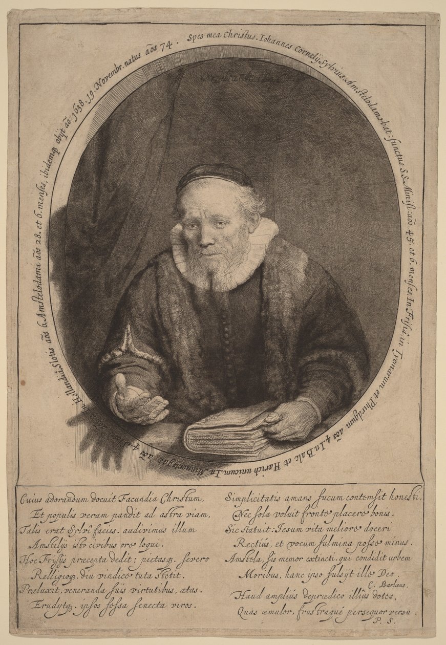 Jan Cornelisz. Sylvius von Rembrandt van Rijn