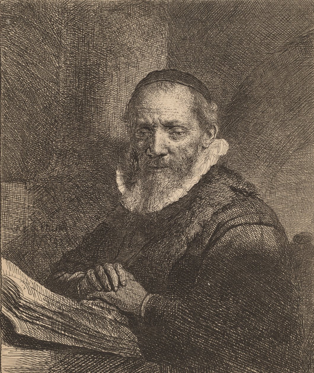 Jan Cornelisz. Sylvius, 1633 von Rembrandt van Rijn