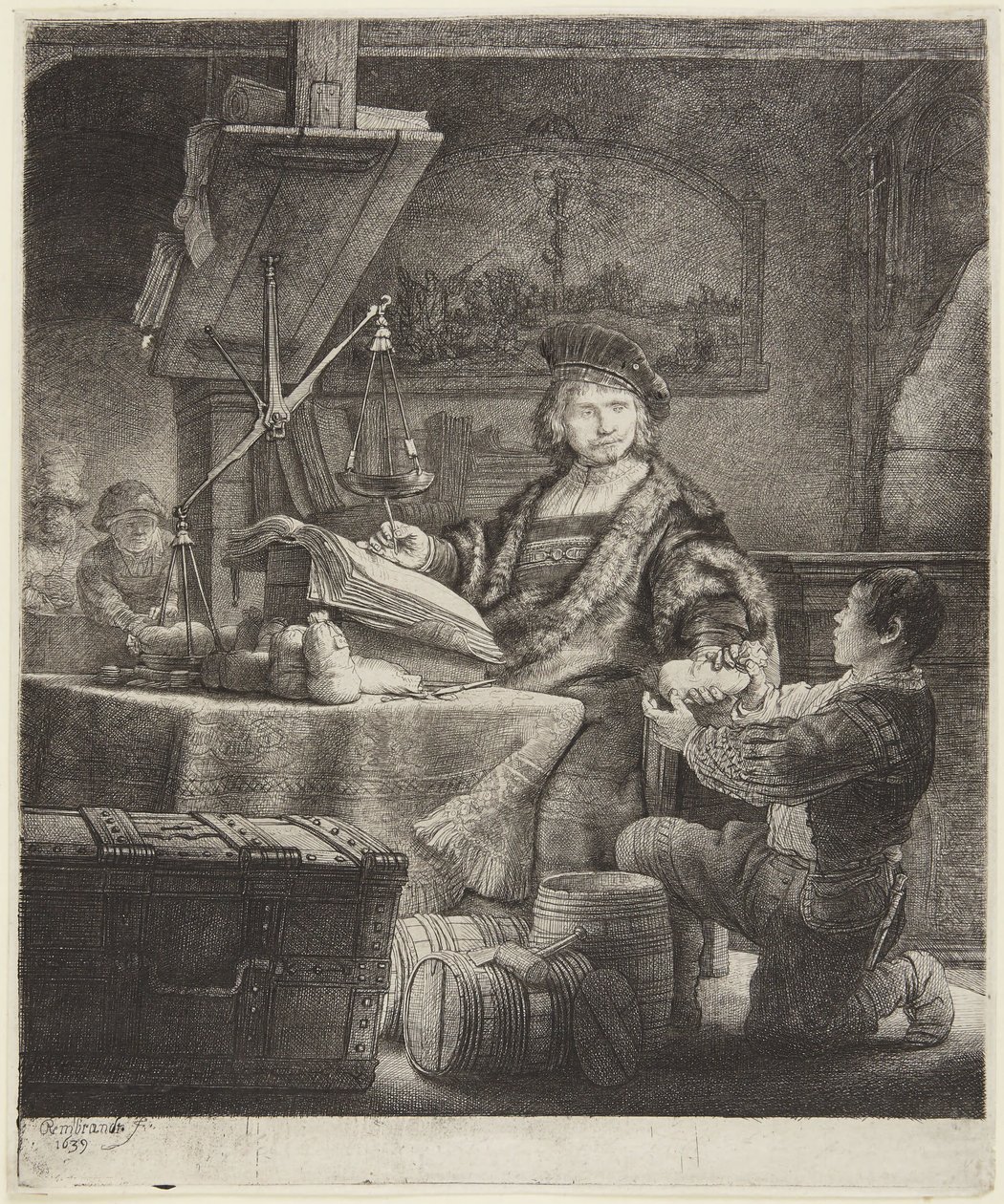 Jan Uytenbogaert (Der Goldwäger) von Rembrandt van Rijn