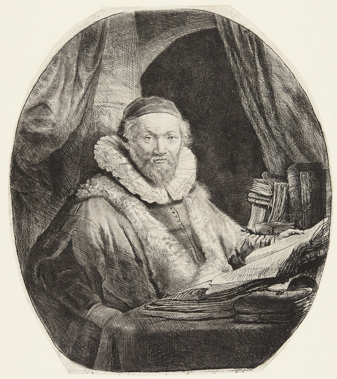 Jan Uytenbogaert, Prediger der Remonstranten von Rembrandt van Rijn