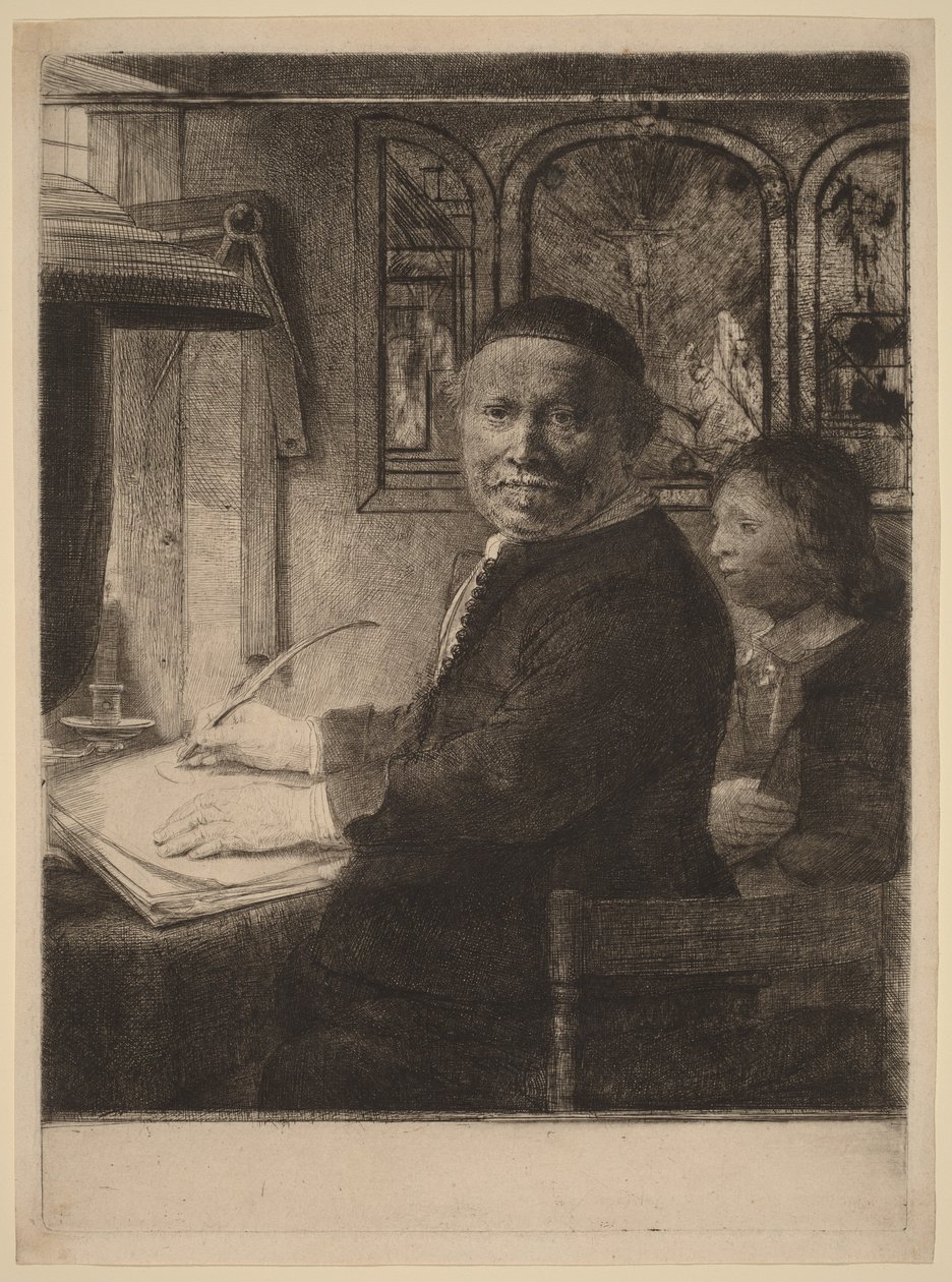 Lieven Willemsz van Coppenol: die kleinere Platte von Rembrandt van Rijn